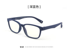 Load image into Gallery viewer, Bendable Children Optical Glasses Flexible One-piece Safe Eyeglasses Plain Mirror Silicone Anti-blue Light Goggles Eyewear Frame