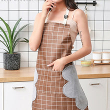 Load image into Gallery viewer, Apron With Cooking Cotton Waterproof