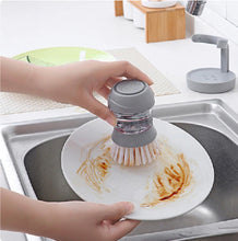 Load image into Gallery viewer, 2019 New Household Kitchen Washing Utensils Pot Dish Brush with Liquid Washing Soap Dispenser Pot Brush Dish Brush Cleaning
