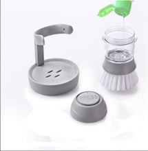 Load image into Gallery viewer, 2019 New Household Kitchen Washing Utensils Pot Dish Brush with Liquid Washing Soap Dispenser Pot Brush Dish Brush Cleaning
