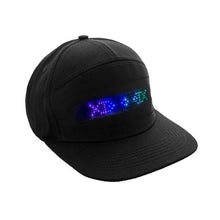 Load image into Gallery viewer, Hip Hop Hats Bluetooth LED Hat Programmable Credit Roll Message Display

