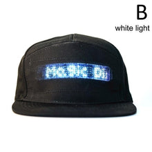 Load image into Gallery viewer, Hip Hop Hats Bluetooth LED Hat Programmable Credit Roll Message Display
