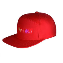 Load image into Gallery viewer, Hip Hop Hats Bluetooth LED Hat Programmable Credit Roll Message Display
