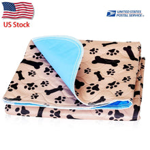 Load image into Gallery viewer, Dropshipping USA Stock Reusable Dog Bed Mats Dog Urine Pad Puppy Pee Fast Absorbing Pad Rug for Pet Training In Car Home Bed
