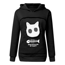 Load image into Gallery viewer, Hooded sweatshirts Animal Pouch Hood Tops Carry Cat Breathable Pullover sweatshirts.
