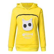 Load image into Gallery viewer, Hooded sweatshirts Animal Pouch Hood Tops Carry Cat Breathable Pullover sweatshirts.
