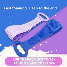 Load image into Gallery viewer, Silicone Gel Scrub Bath Brush Strip Massage
