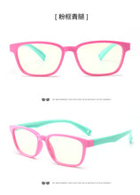 Load image into Gallery viewer, Bendable Children Optical Glasses Flexible One-piece Safe Eyeglasses Plain Mirror Silicone Anti-blue Light Goggles Eyewear Frame
